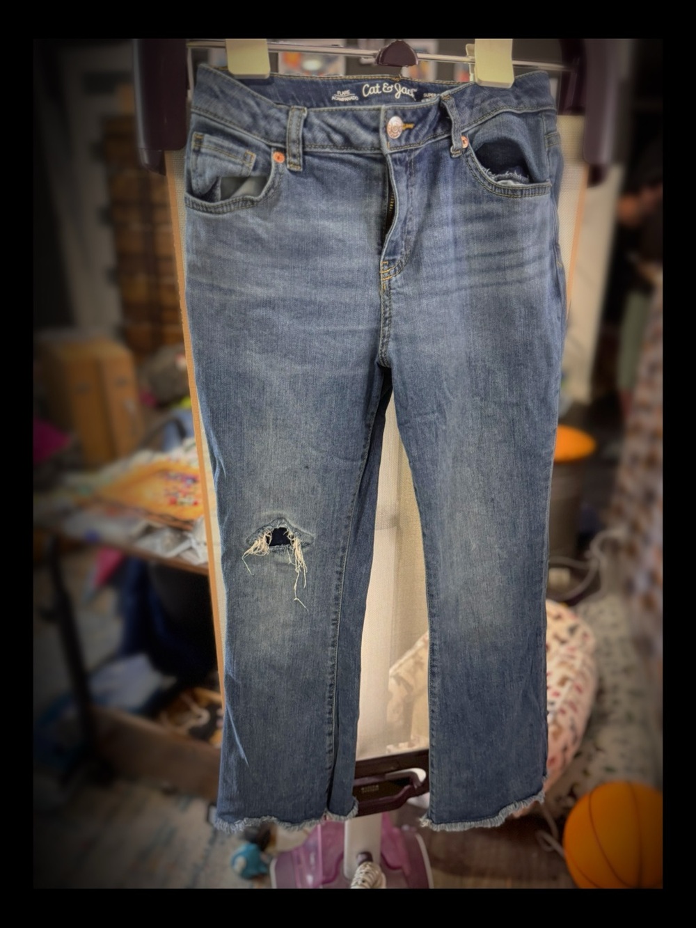 Cat & Jack Distressed Blue Girl’s Jeans